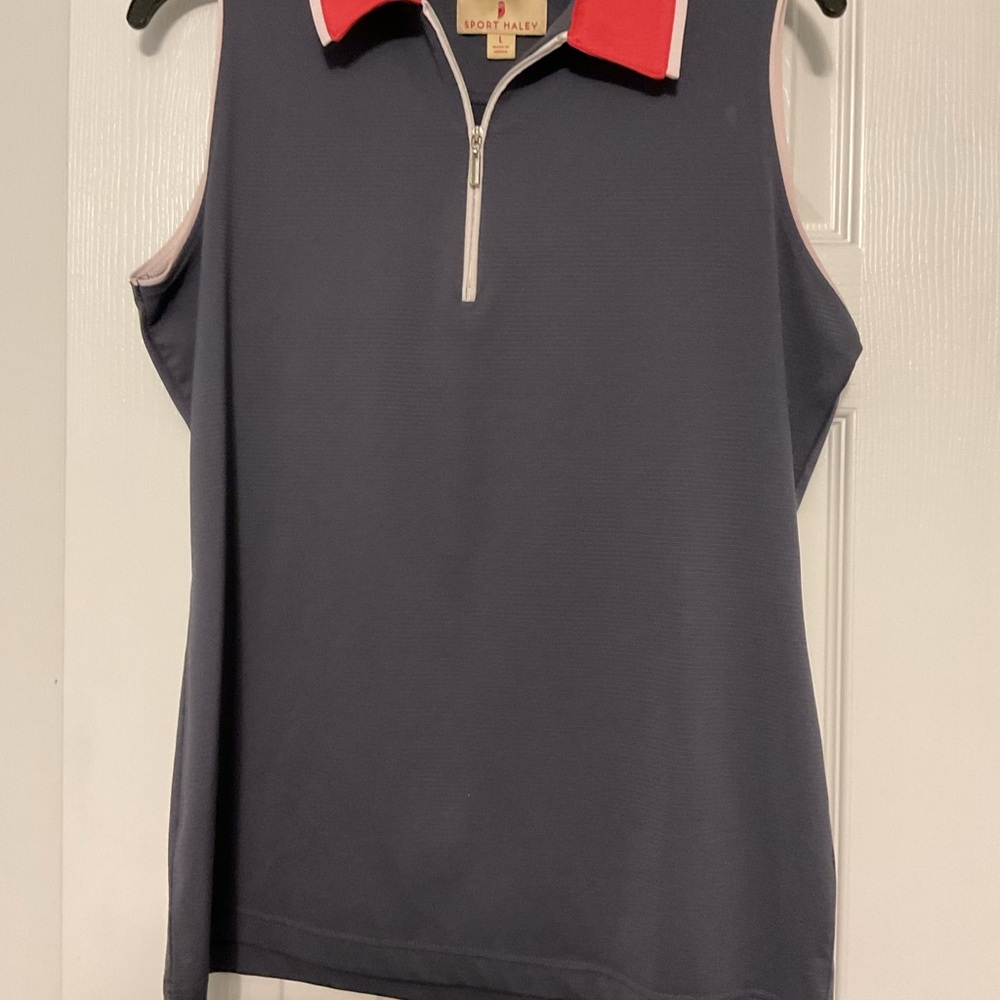 Sport Haley Women's Gray Ladies Golf Sleeveless Top